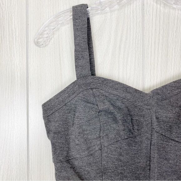 Cabi | Dark Gray Peplum Tank Top Size 6 - Picture 5 of 10